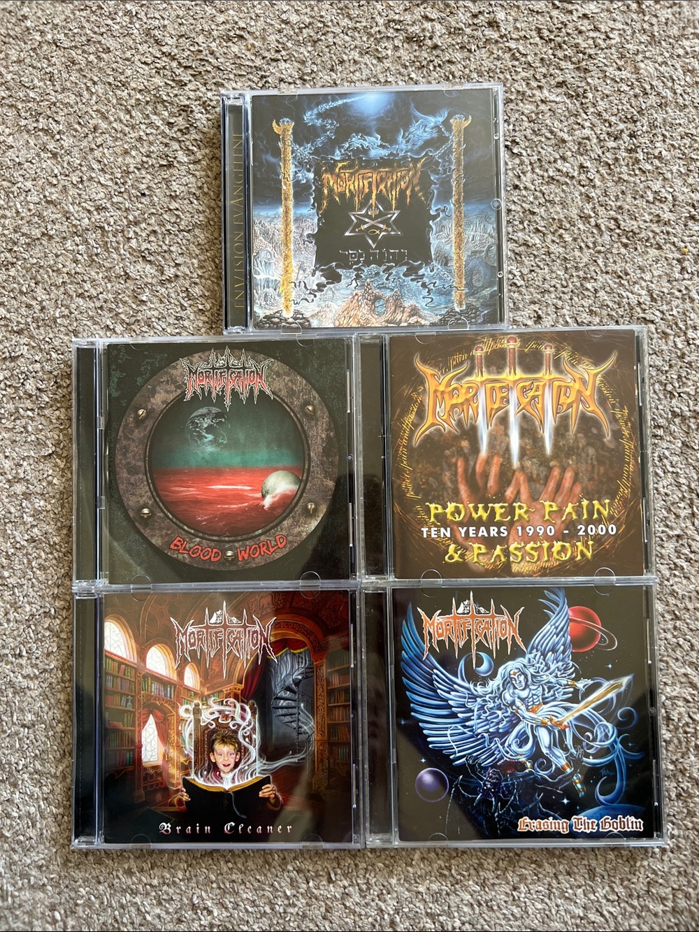 Mortification Christian Death Metal CD Collection — Set of 5